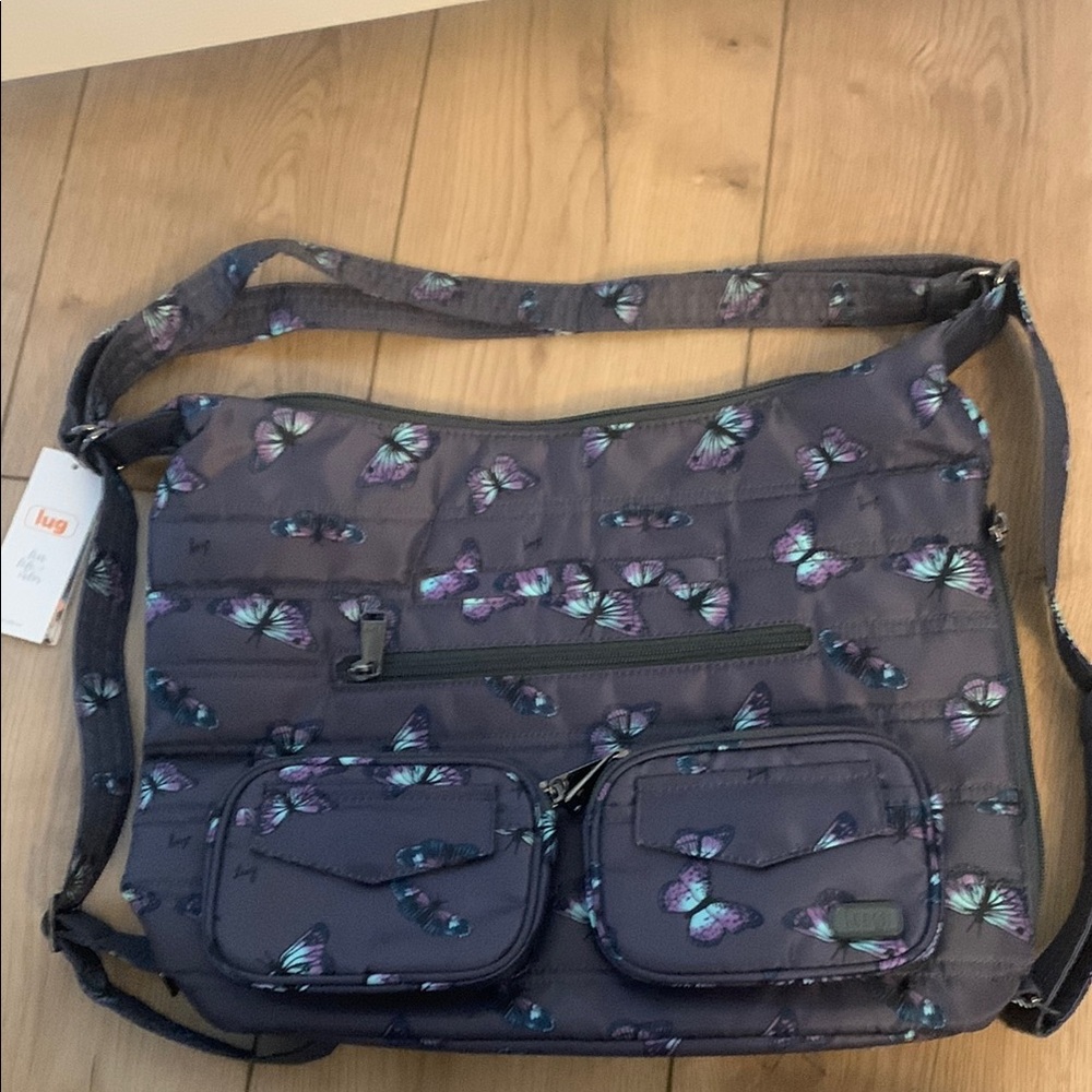 Lug Butterfly Grey Zipliner NWT